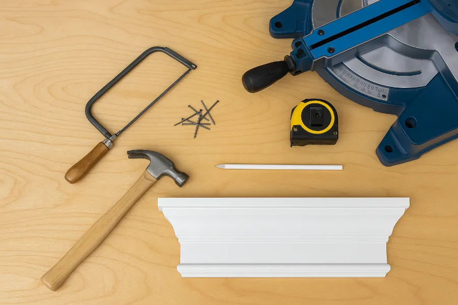 how to cut trim outside corners 2