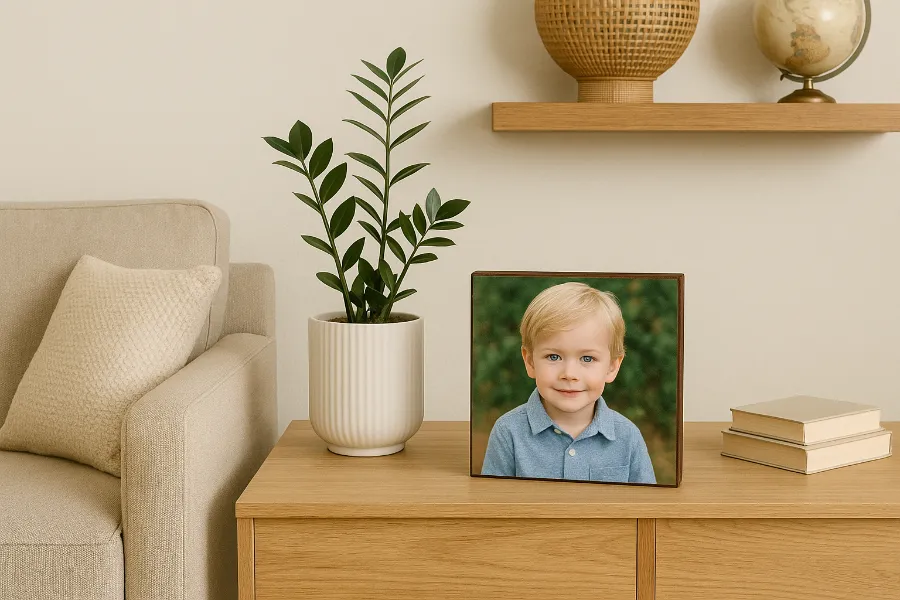 mounting photos on wood or board 4