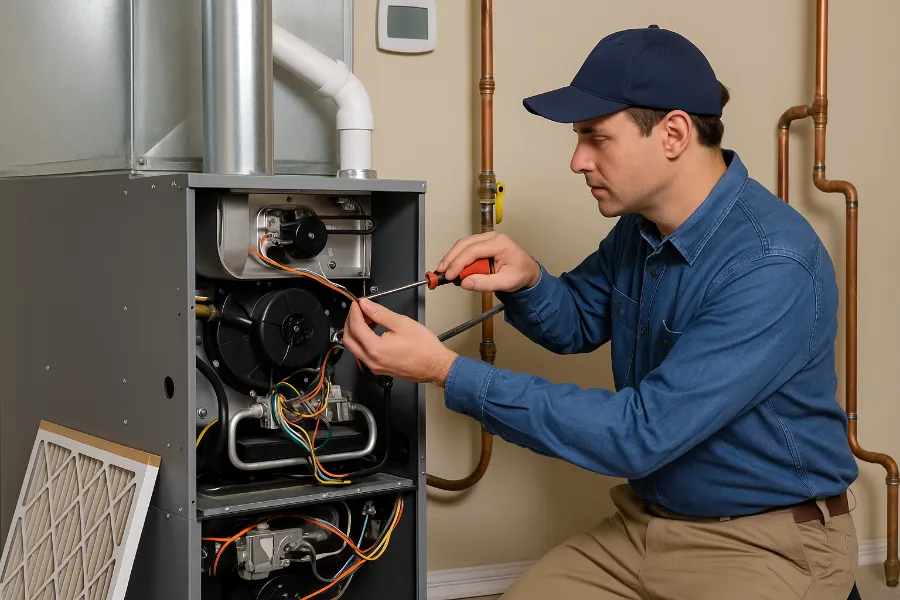 During a Furnace Repair
