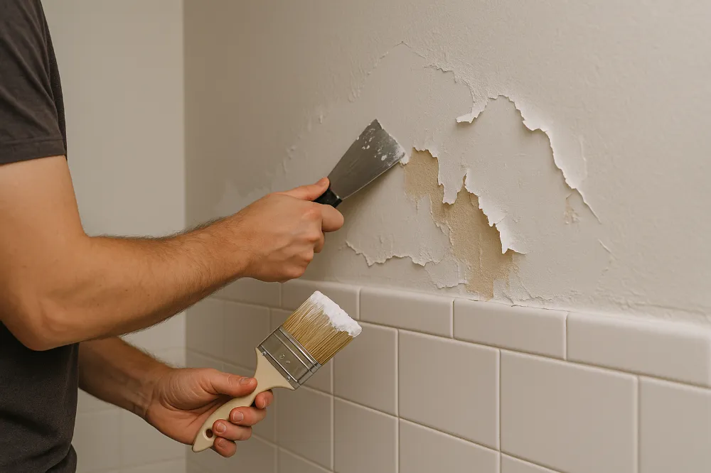 Bathroom Paint Peels After a Shower 2