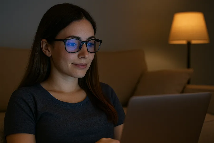 Benefits of Using Blue Light Glasses at Night 2