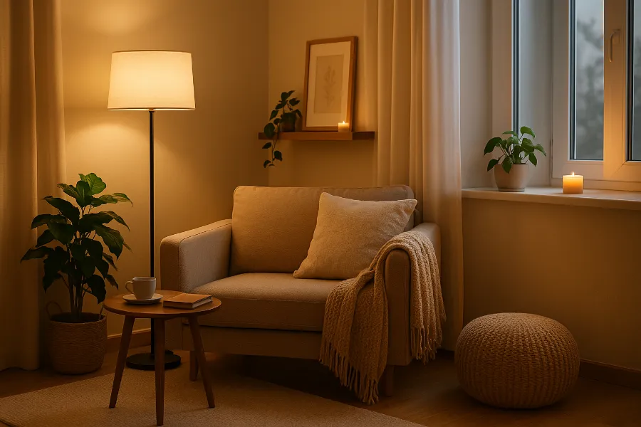 Create a Cozy Lounge Corner in a Small Apartment 1