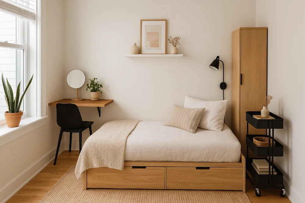 Konfigurasi Kamar Tidur Kreatif untuk Ruang Sempit