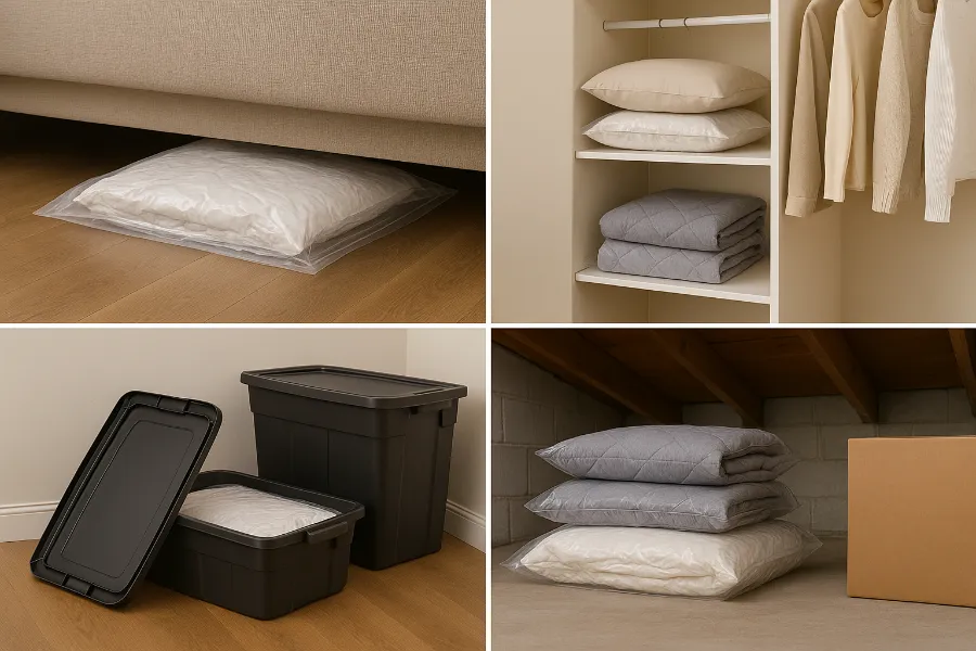 Using Vacuum-Seal Bags for Bedding Storage 2