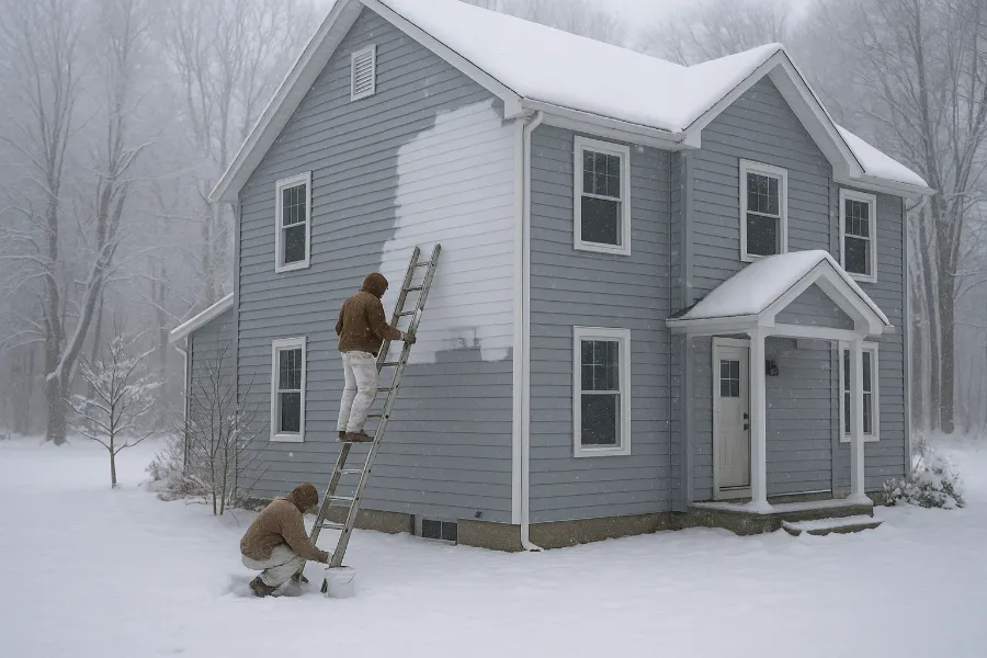 When You Paint in Cold Temperatures 6