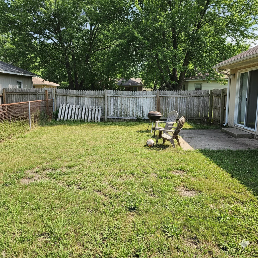 A Low-Maintenance Backyard Makeover with a Modern Privacy Fence 1