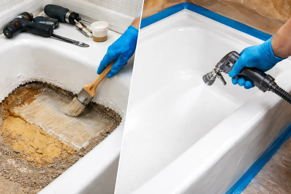 Solving the Problem of Weak Tub Floors With Reinforcement and Refinishing