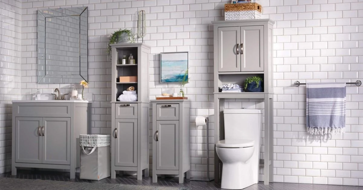 Add Storage Cabinets in the Bathroom