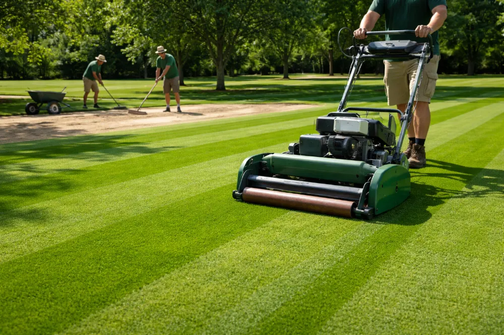 Bagaimana Perataan Rumput Profesional Berdampak pada Pemotongan Reel dan Rumput Zoysia Gaya Lapangan Golf