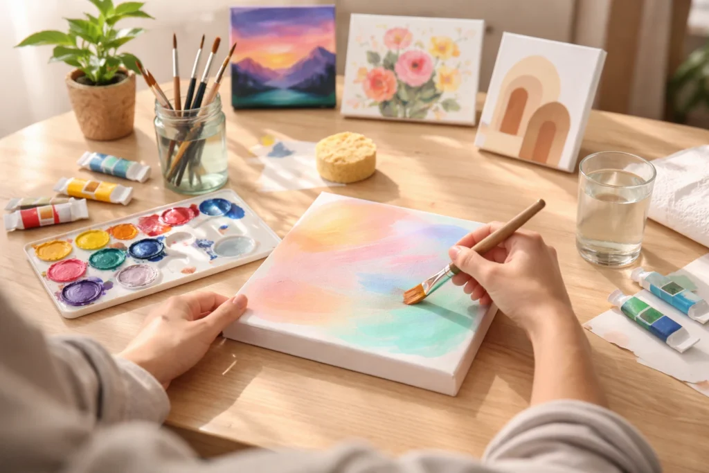 Easy DIY Painting Ideas for Beginners at Home 2