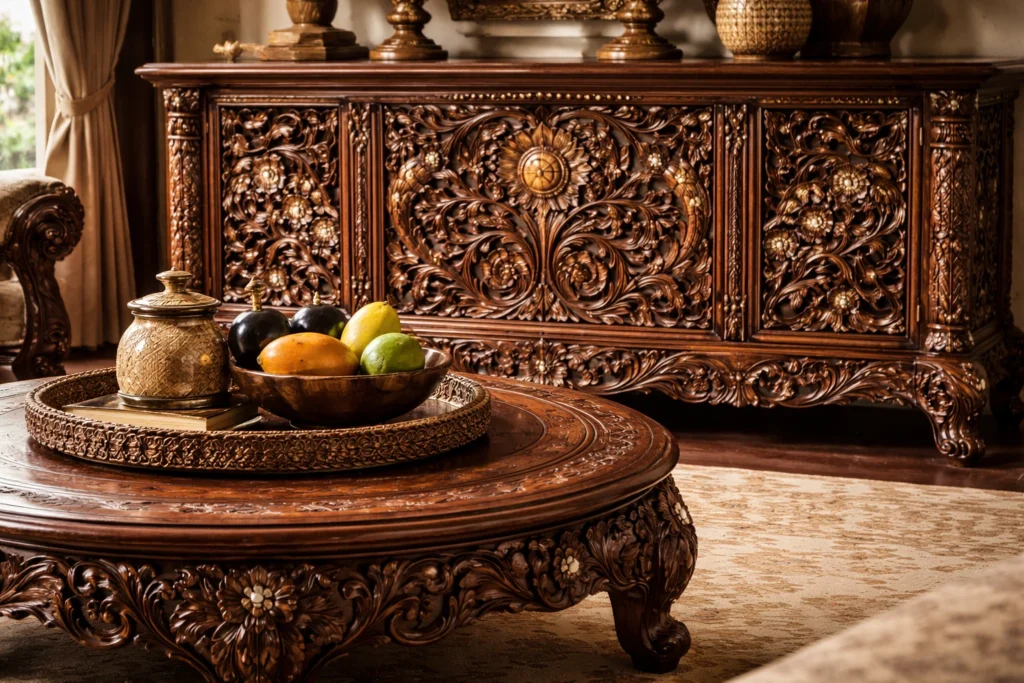 Exotic Home Furniture with Intricate Carvings 4