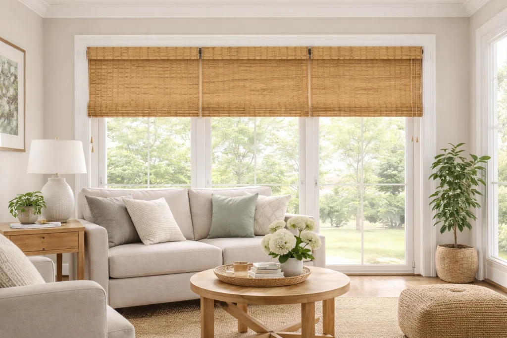 How to Hang Bamboo Shades with Brackets 4