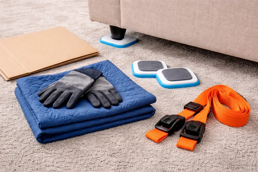 How to Move a Couch on Carpet by Yourself Safely 3