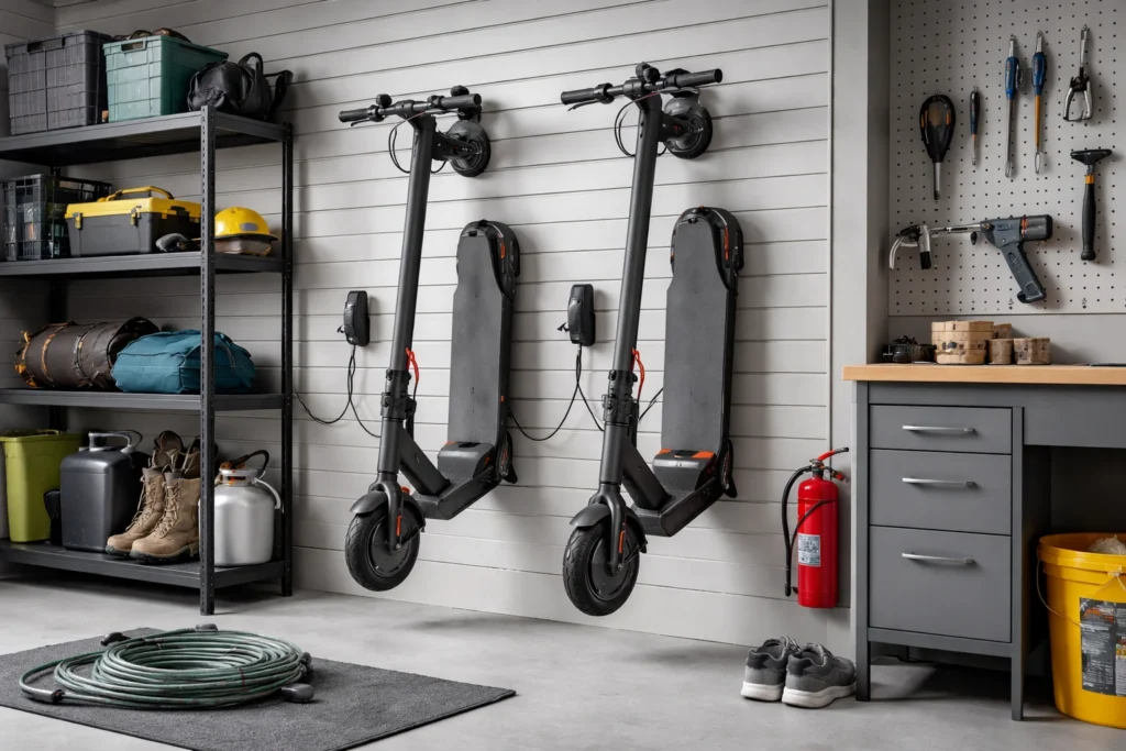 How to Store Electric Scooters in a Garage Safely 1