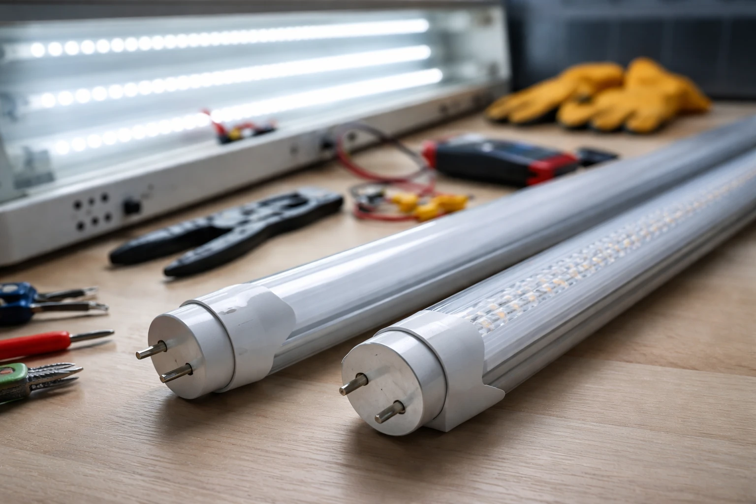 LED Replacement Options for Fluorescent Tube Lights | DIY Home Decor