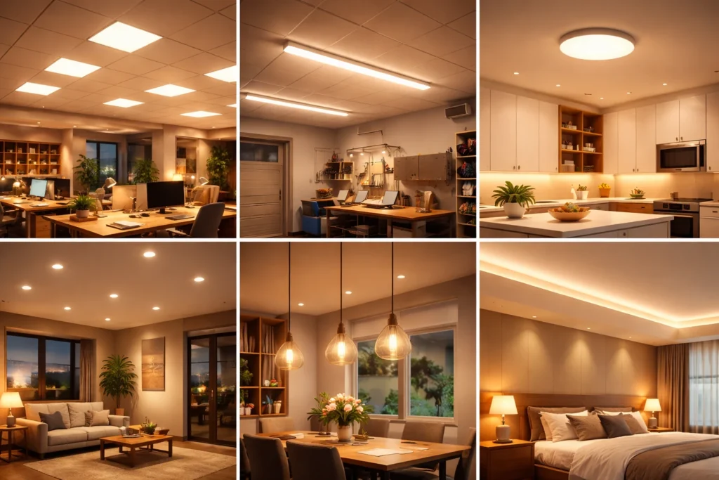 Warm Light Alternatives to Fluorescent Ceiling Lights 2