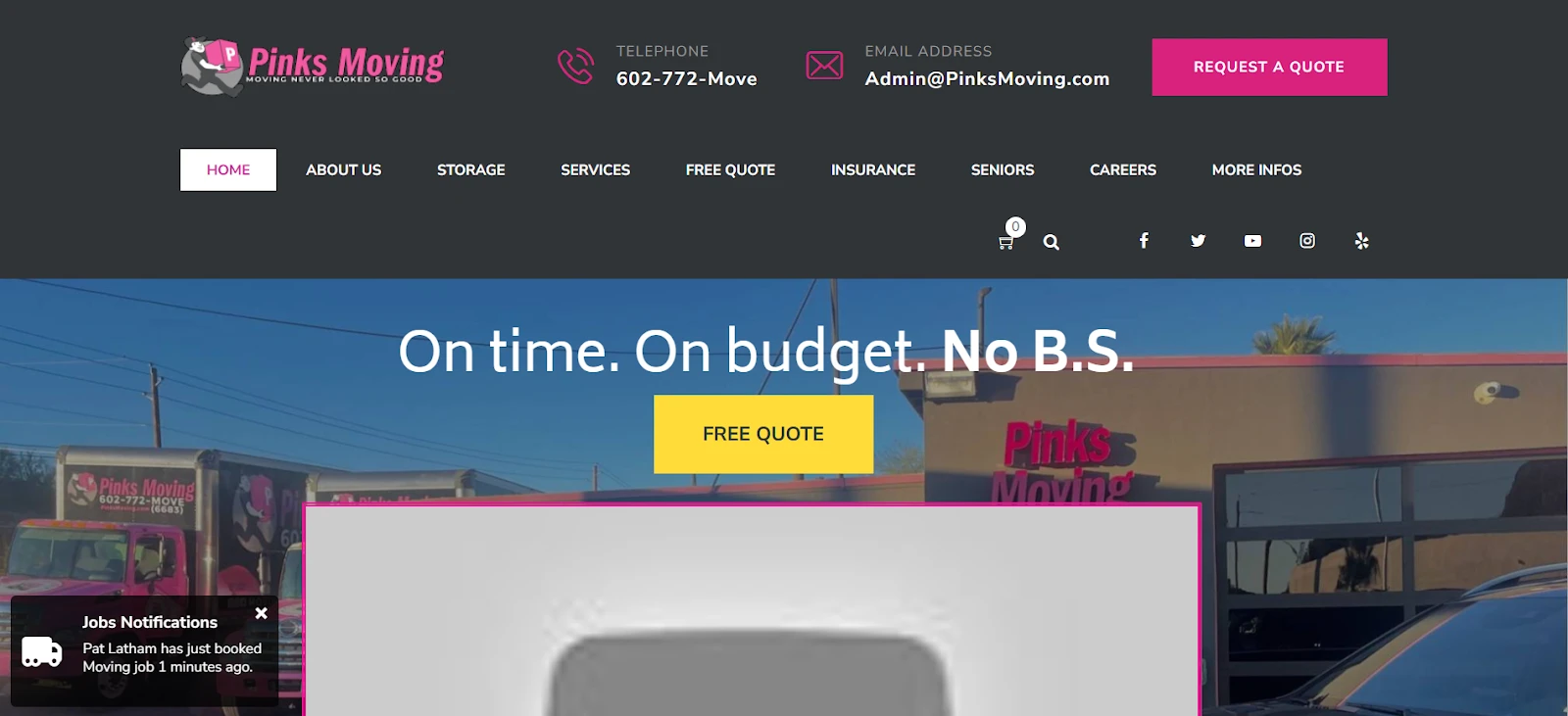 2) Pinks Moving - Family-Owned with Three Decades of Phoenix Experience