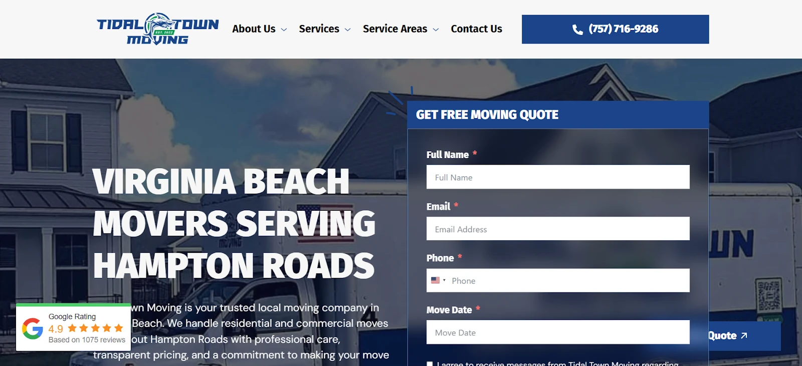 3) Tidal Town Moving - Transparent Hourly Pricing Without Hidden Charges