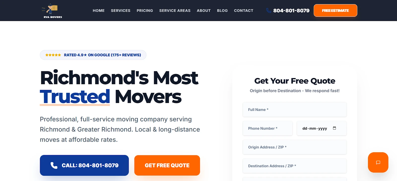 6) RVA Movers - Direct Moving Crews Without Third Parties