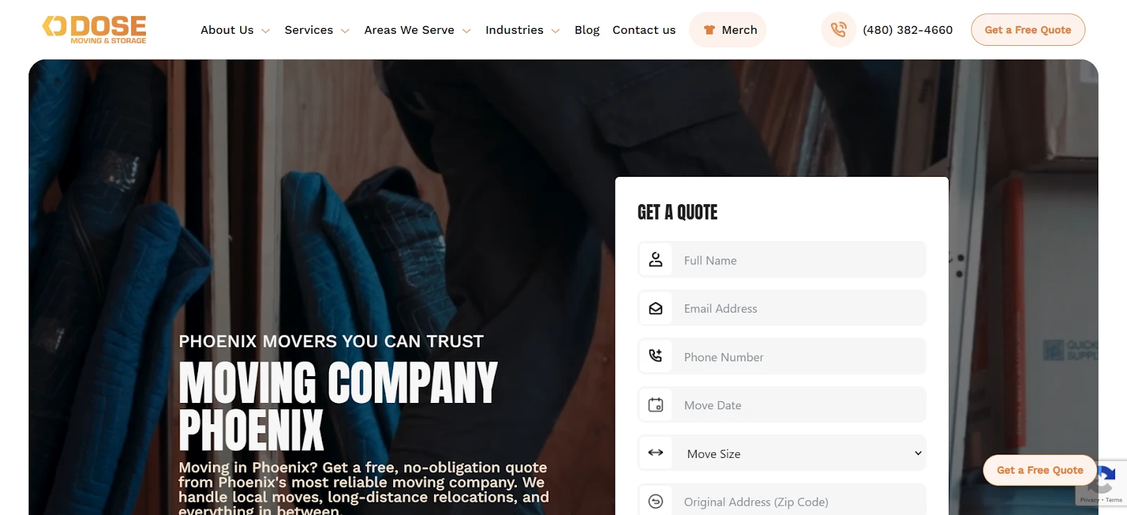 7) Dose Moving & Storage - Transparent Pricing Structure