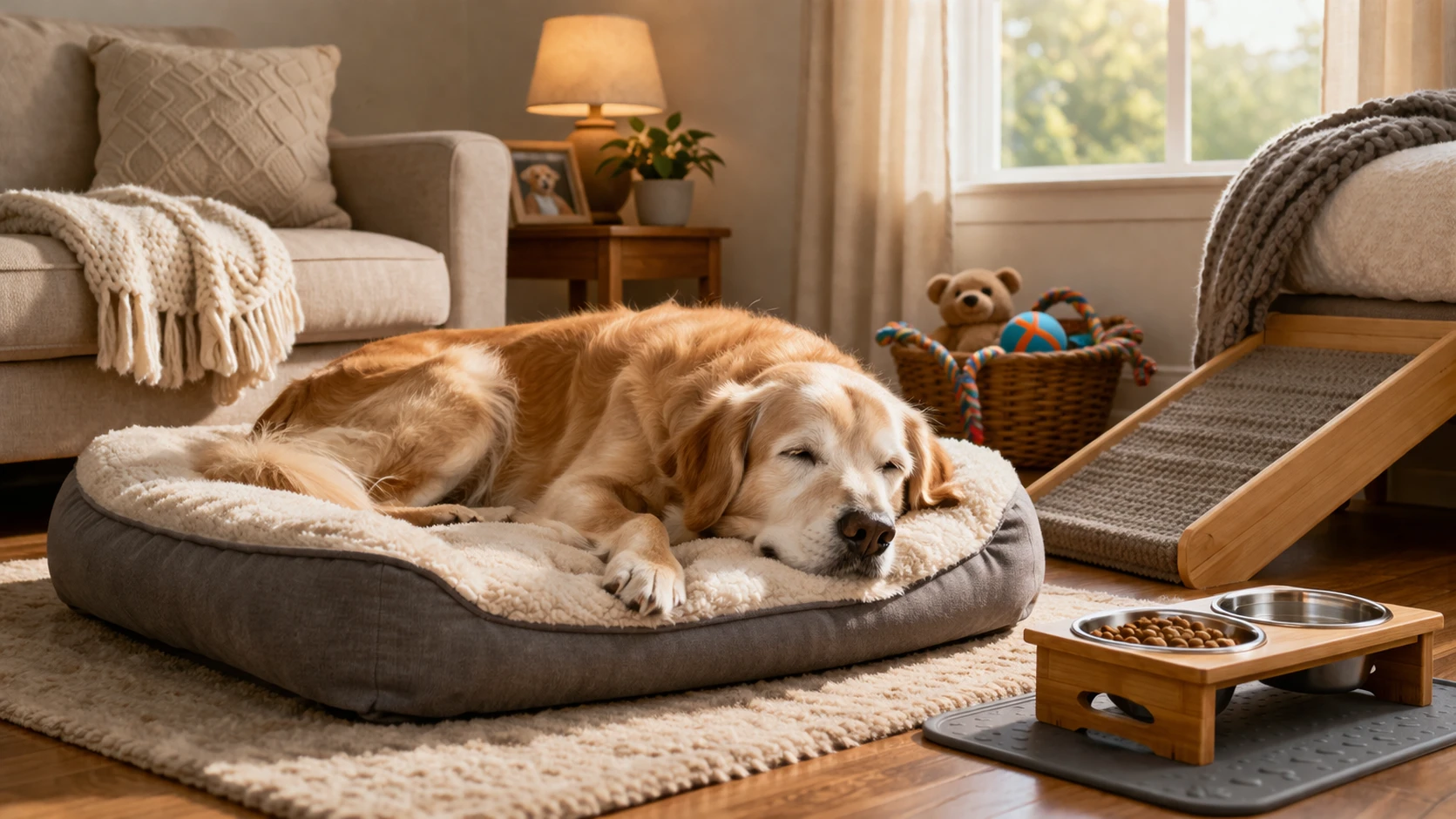 Create a Comfortable Home for Aging Dogs