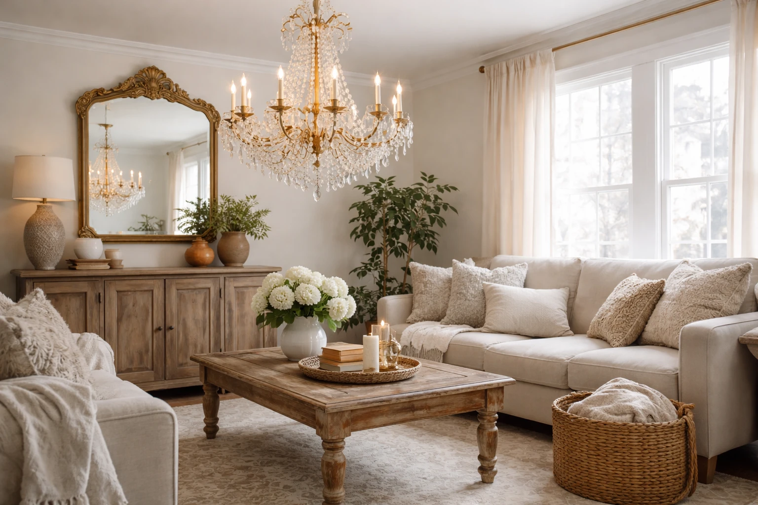 The Art of Mixing Elegant Chandeliers with Thrifted Home Decor