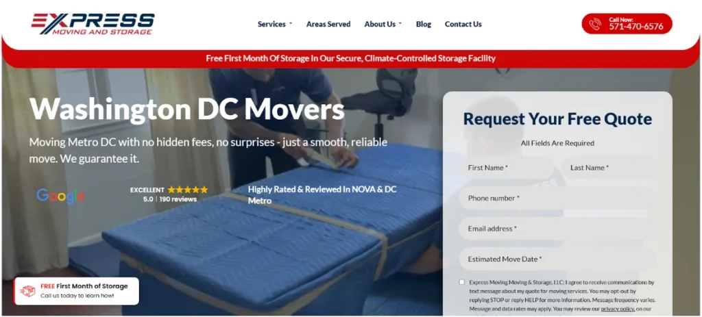 Top 7 Moving Companies in Washington 1