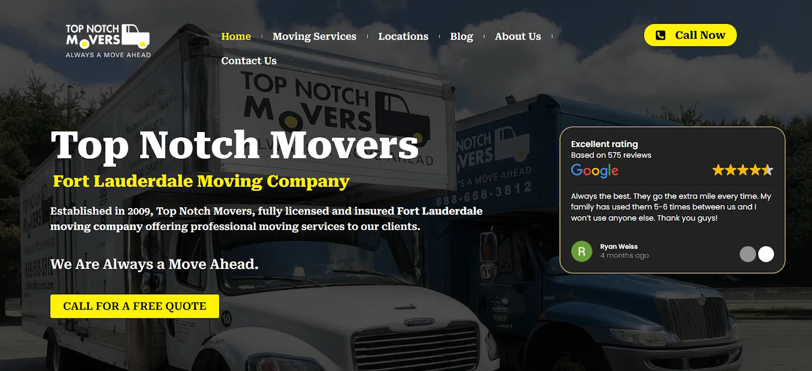 Top Notch Movers - Direct Carrier with Own Fleet and Crews