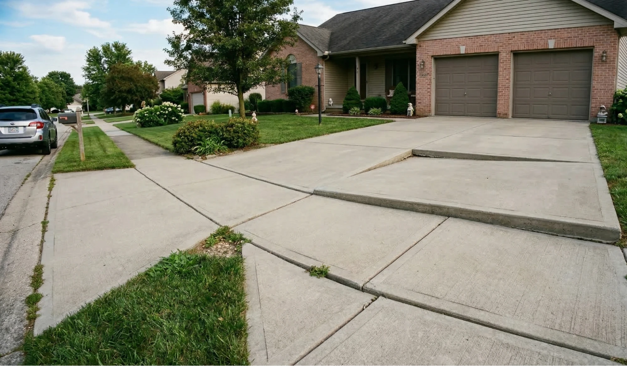 Uneven Sections or Sinking Concrete