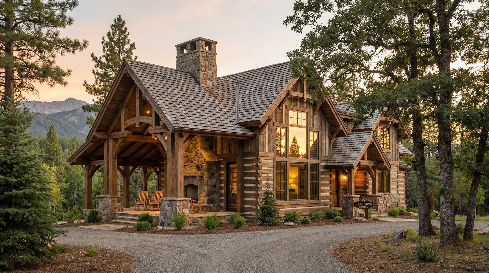 Hearthstone Homes turn-key timber frame builder website screenshot