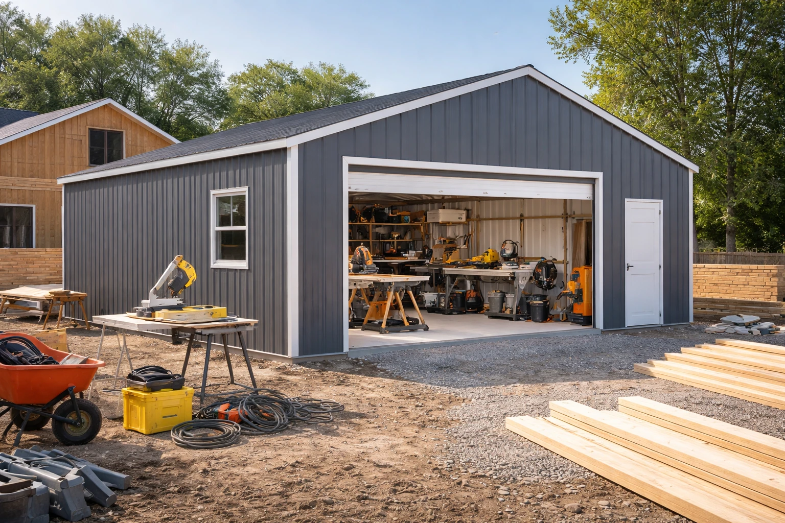 How a Metal Garage Shed Supports Safer and More Efficient Residential Construction