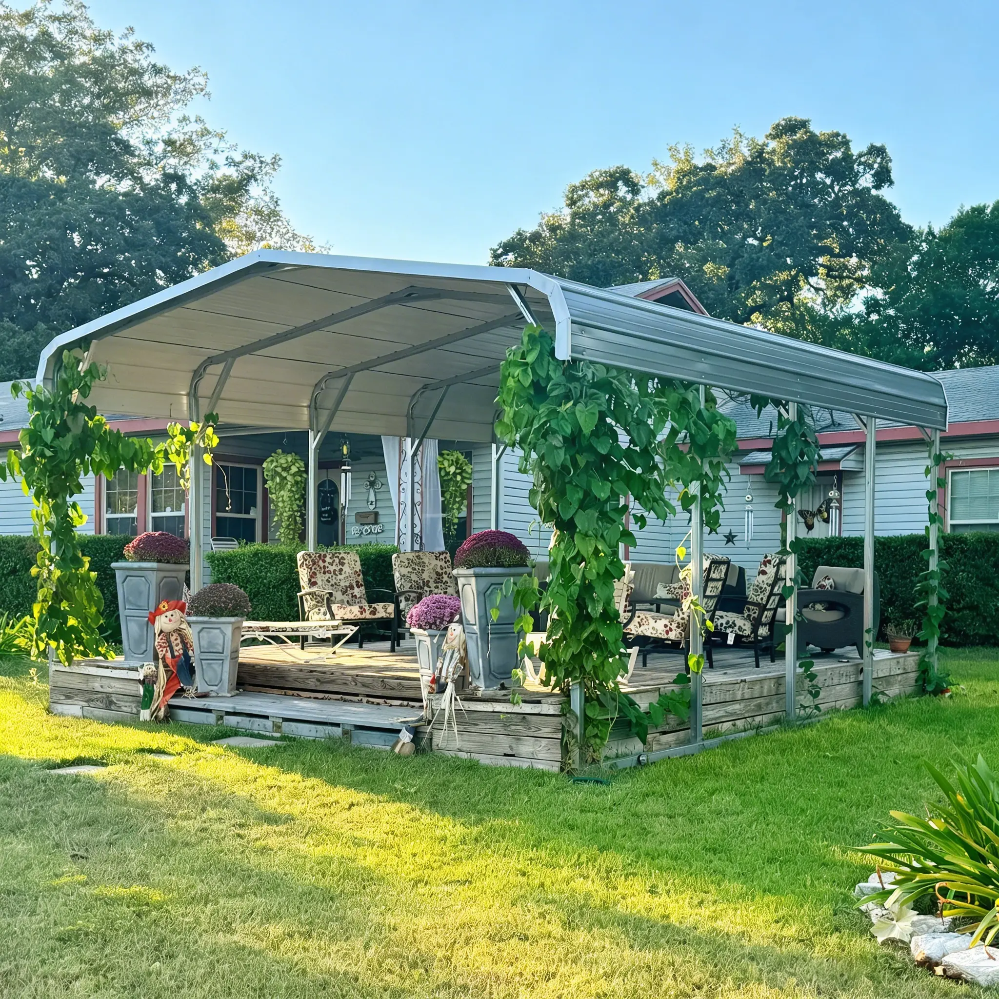 How to Make a Metal Carport Look Beautiful and Complement Your Home