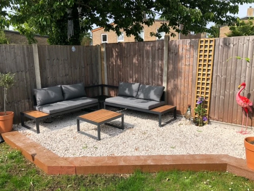 Add a Gravel Patio or Outdoor Seating Area