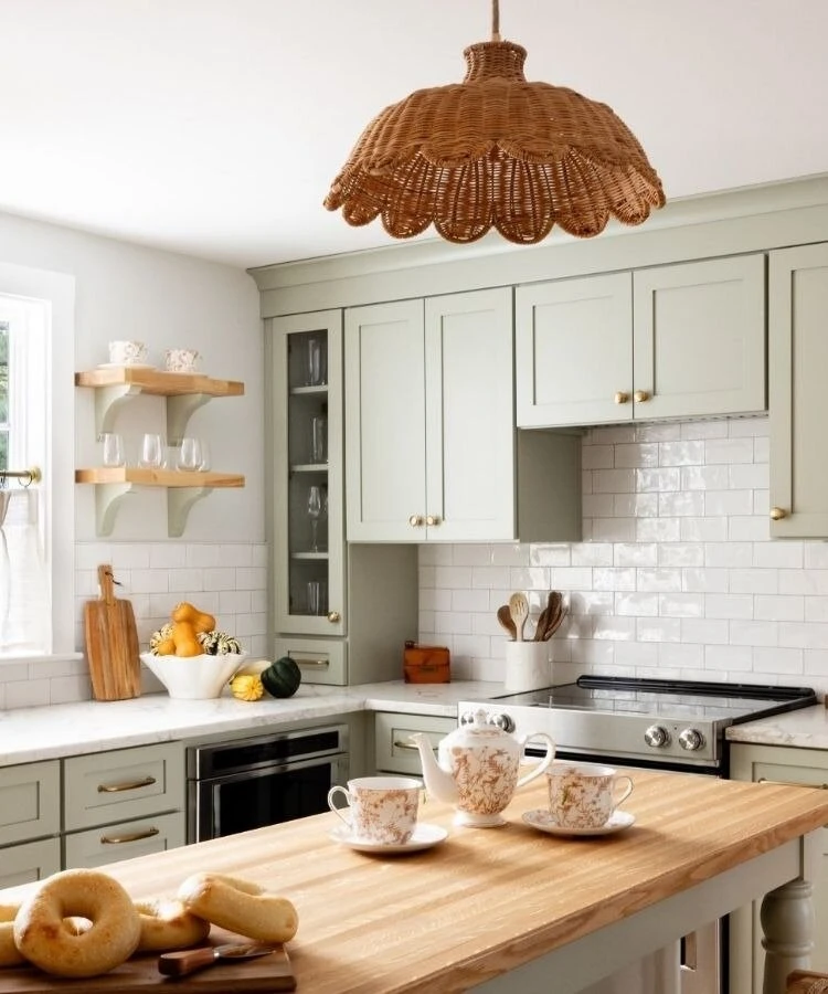 Over a kitchen island