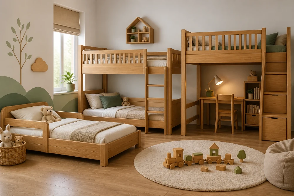 What Is the Safest Type of Wooden Bed for Children