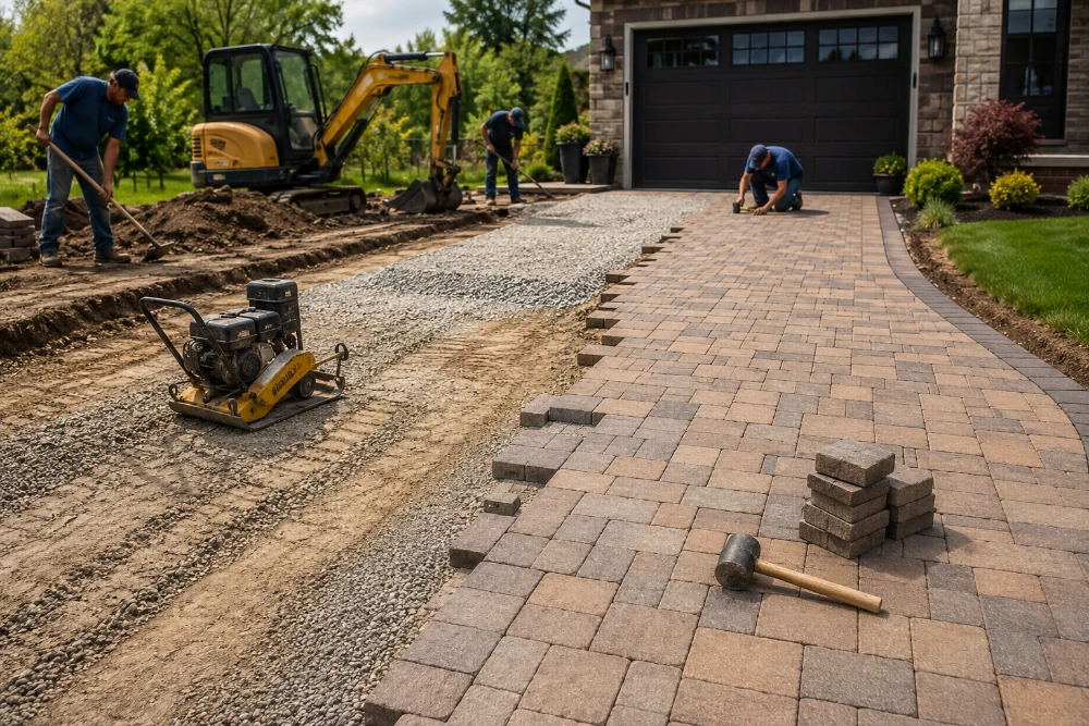 What to Expect During a Professional Driveway Paver Installation