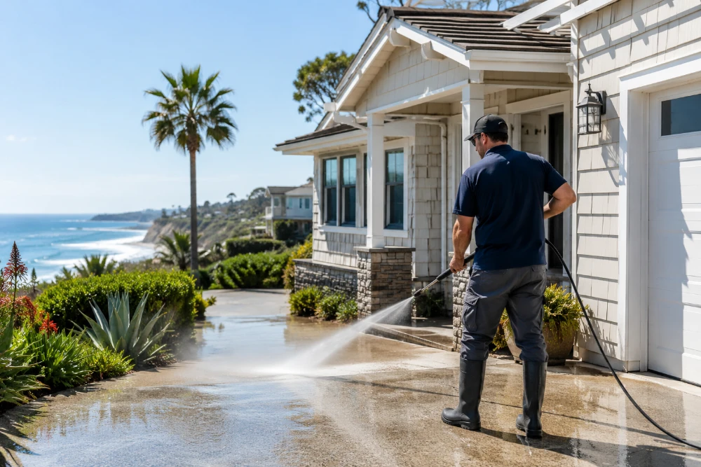 Why Del Mar's Coastal Climate Makes Pressure Washing a Must for Homeowners