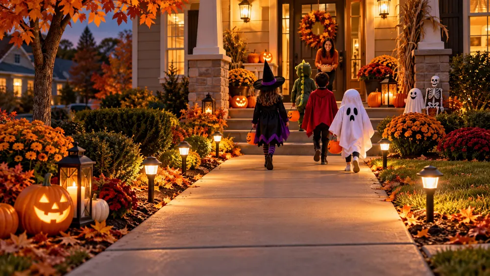 Getting Your Front Walk Ready for Trick-or-Treaters