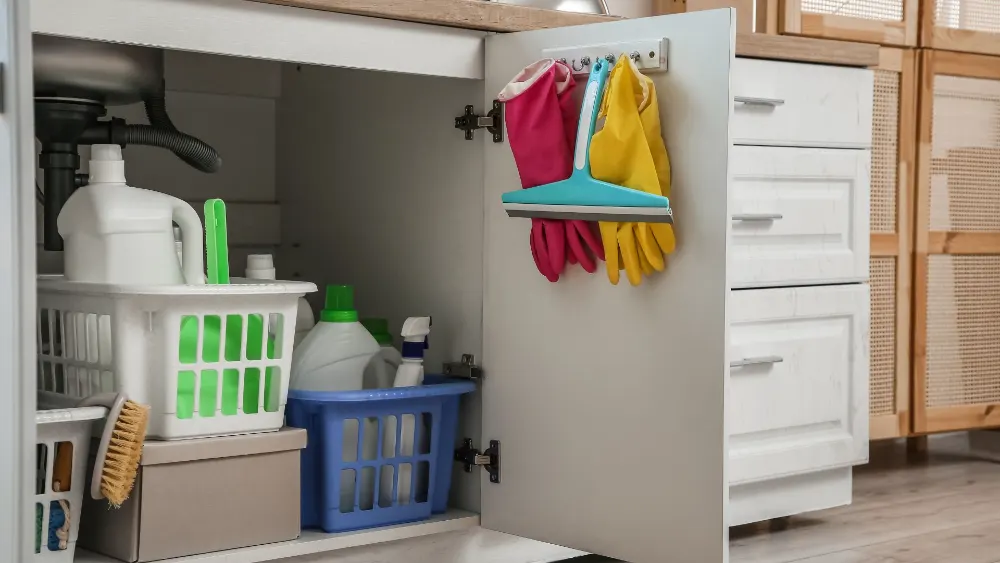 How to Organize Under Your Kitchen Sink