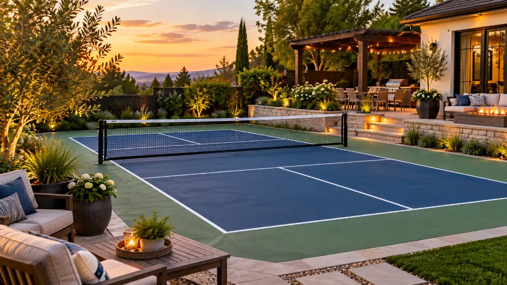 How to Refresh a Backyard Pickleball Court _ Outdoor Ideas