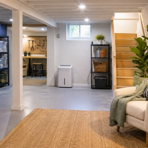 9 DIY Ways to Make a Basement Feel Brighter, Drier, and More Inviting