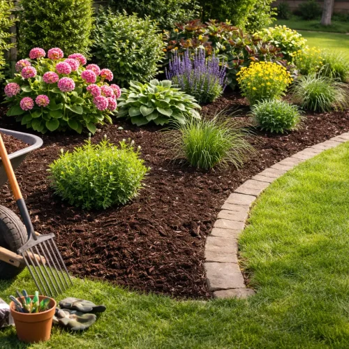 A Weekend DIY Project That Transforms Your Yard Refreshing Garden Beds with Mulch