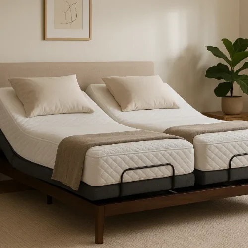 Adjustable Split-King Bed Setup for Couples 1