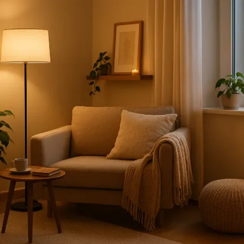 Create a Cozy Lounge Corner in a Small Apartment 1