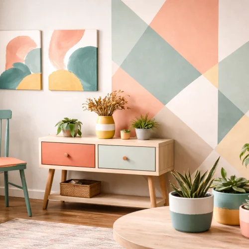 DIY Painting Ideas Using Leftover Paint 1