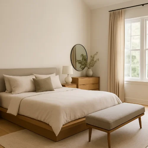 Elegant Bedroom Design Ideas for Tall Ceilings 1