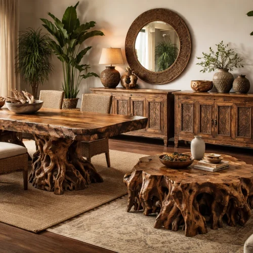 Exotic Home Furniture Made from Reclaimed Wood 1