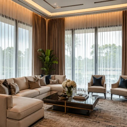 How Do Luxury Window Treatments Transform Living Room Spaces