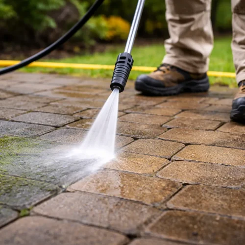 How to Clean Pavers With Power Washing