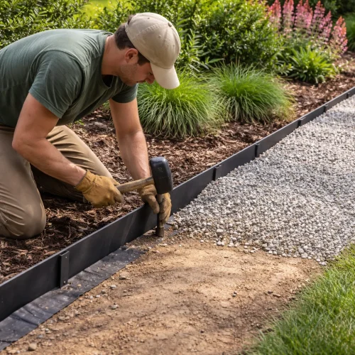 How to Edge a Gravel Path to Prevent Spreading 1